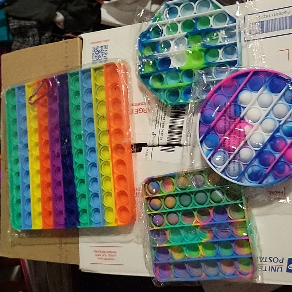 Pop-Its Bundle NEW 7 Packaged Stress Relief Students Autism